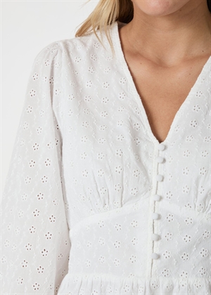 Neroni embroidery bluse Hvid Neo Noir 